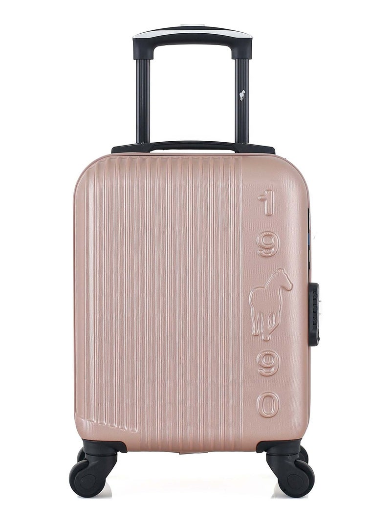 GENTLEMAN FARMER - Valise Cabine XXS LIAM 46 cm 4 Roues Rose clair - Kiabi