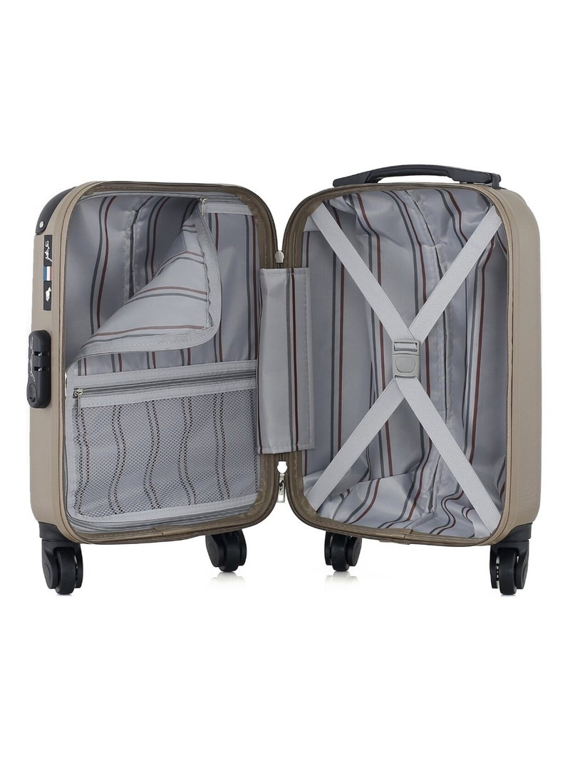 GENTLEMAN FARMER - Valise Cabine XXS PORTER 46 cm 4 Roues Beige - Kiabi