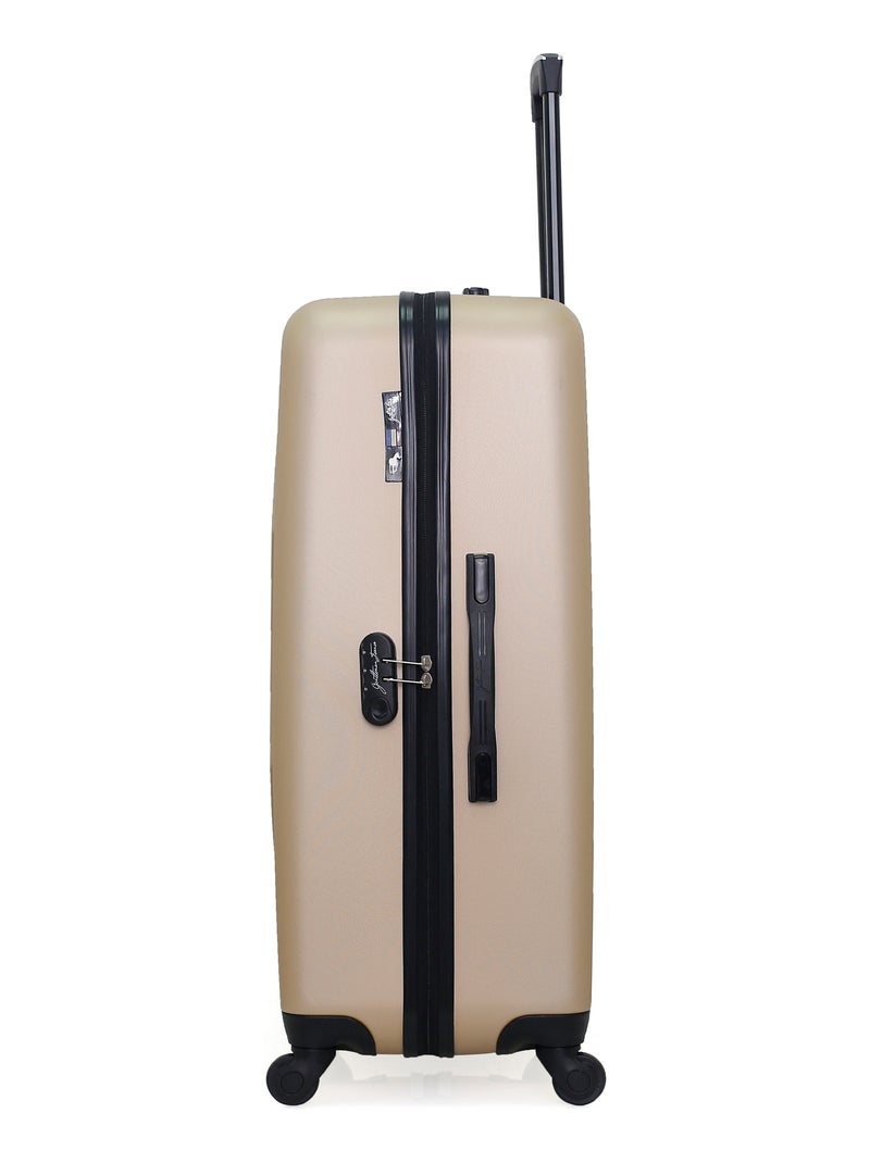 GENTLEMAN FARMER - Valise Grand Format ABS DAMON 4 Roues 75 cm Beige - Kiabi