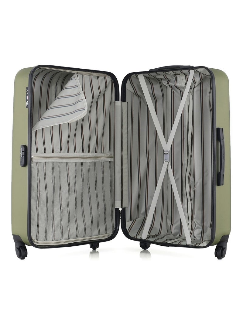 GENTLEMAN FARMER - Valise Grand Format ABS DAMON 4 Roues 75 cm Kaki - Kiabi