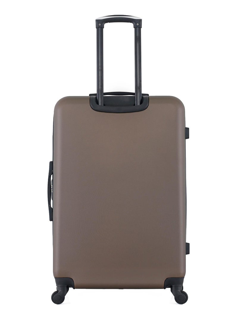 GENTLEMAN FARMER - Valise Grand Format ABS DAMON 4 Roues 75 cm Marron - Kiabi