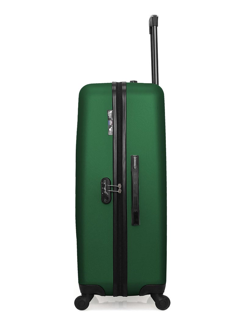 GENTLEMAN FARMER - Valise Grand Format ABS DAMON 4 Roues 75 cm Vert foncé - Kiabi
