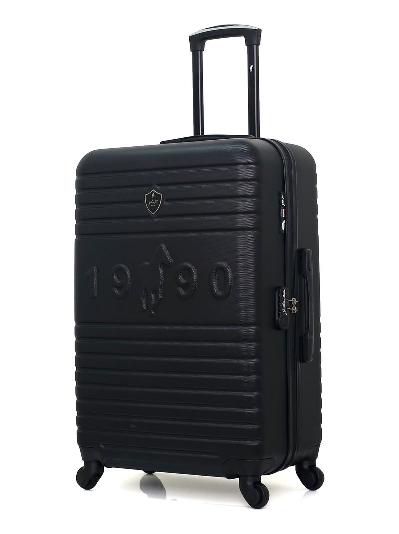 GENTLEMAN FARMER - VALISE GRAND FORMAT ABS FRED-A 4 ROUES 70 CM Noir - Kiabi