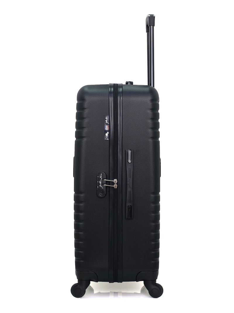 GENTLEMAN FARMER - VALISE GRAND FORMAT ABS FRED-A 4 ROUES 70 CM Noir - Kiabi