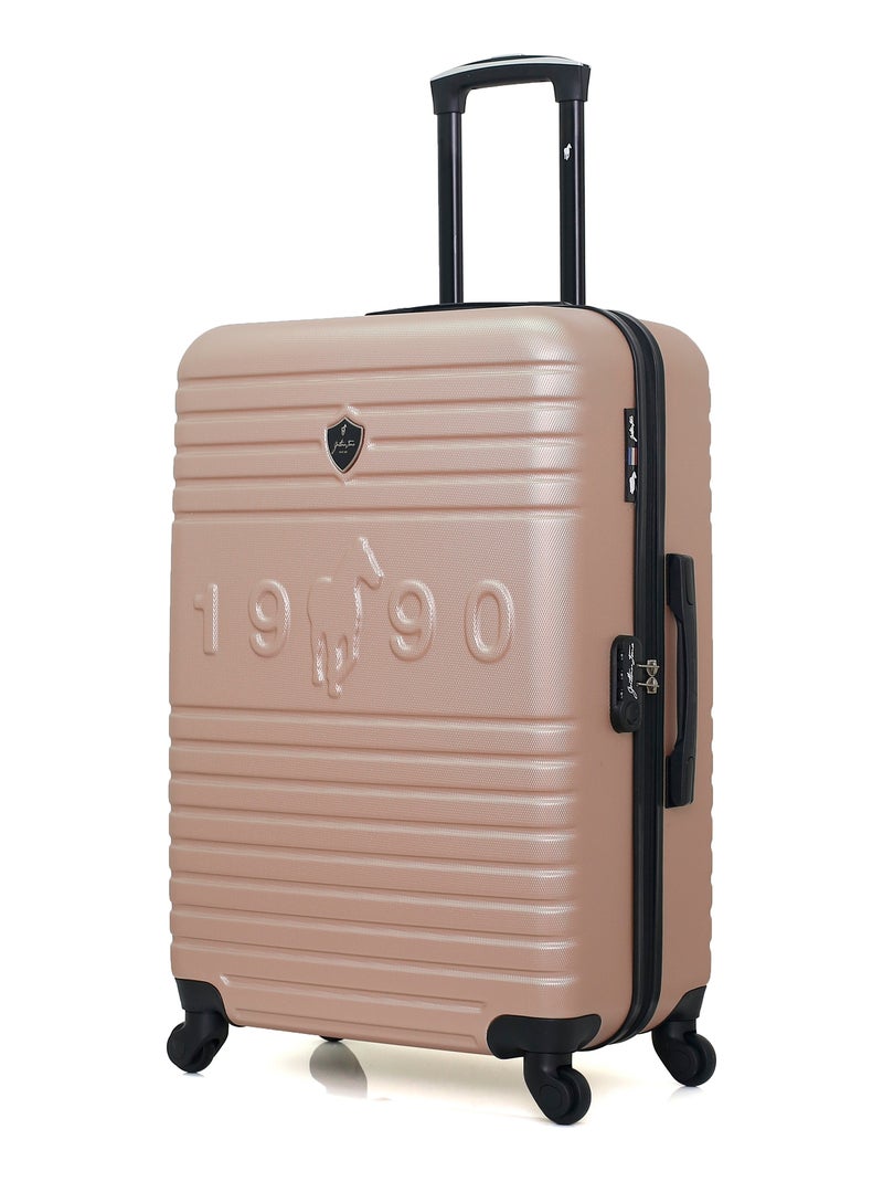 GENTLEMAN FARMER - VALISE GRAND FORMAT ABS FRED-A 4 ROUES 70 CM Rose Métal - Kiabi