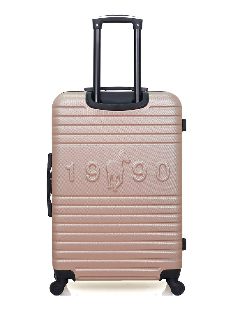 GENTLEMAN FARMER - VALISE GRAND FORMAT ABS FRED-A 4 ROUES 70 CM Rose Métal - Kiabi