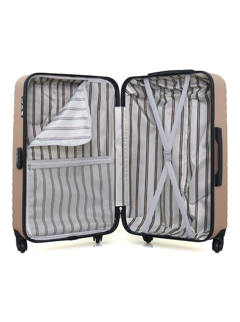 GENTLEMAN FARMER - VALISE GRAND FORMAT ABS FRED-A 4 ROUES 70 CM Rose Métal - Kiabi