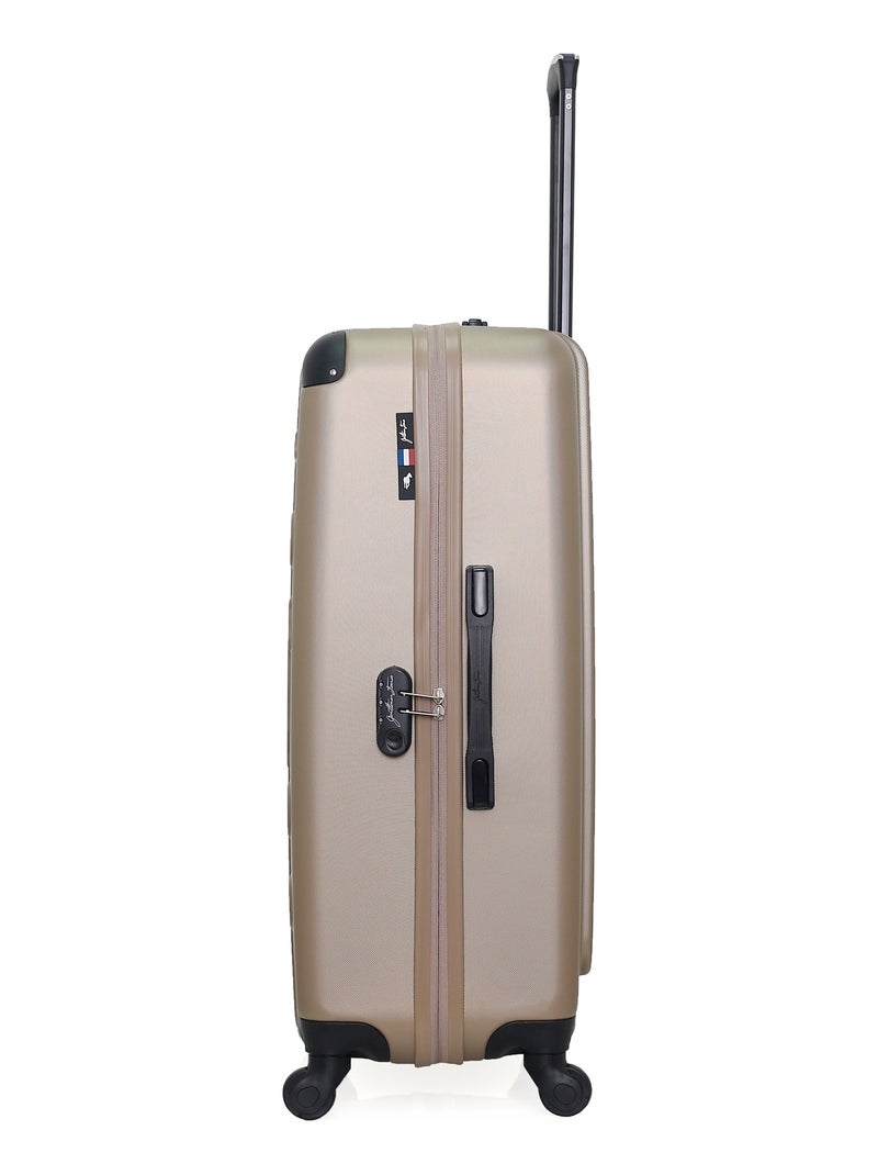 GENTLEMAN FARMER - Valise Grand Format ABS PORTER 4 Roues 75 cm Beige - Kiabi