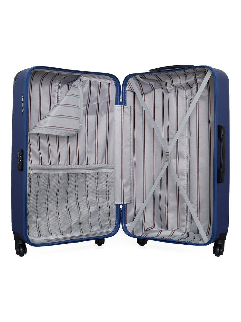 GENTLEMAN FARMER - Valise Grand Format ABS PORTER 4 Roues 75 cm Bleu Bleu marine - Kiabi