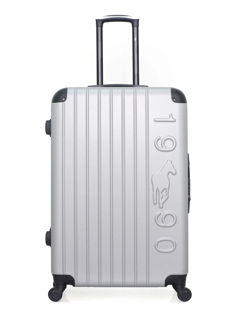 GENTLEMAN FARMER - Valise Grand Format ABS PORTER 4 Roues 75 cm Gris - Kiabi