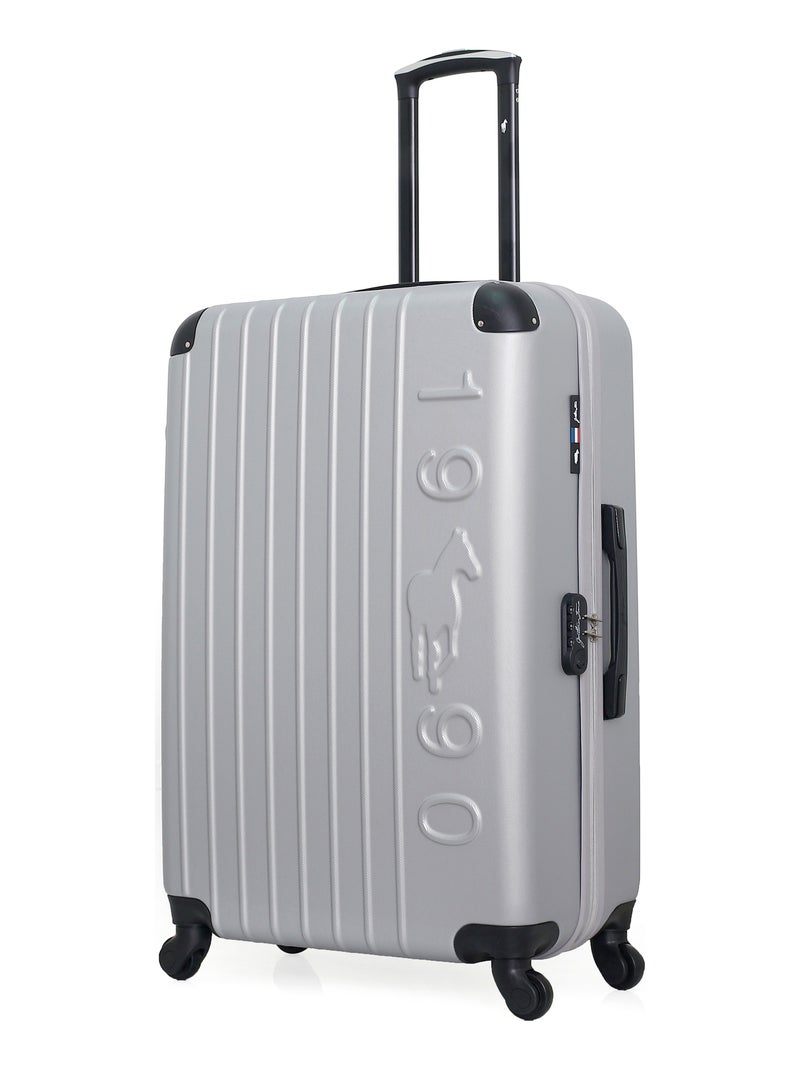 GENTLEMAN FARMER - Valise Grand Format ABS PORTER 4 Roues 75 cm Gris - Kiabi