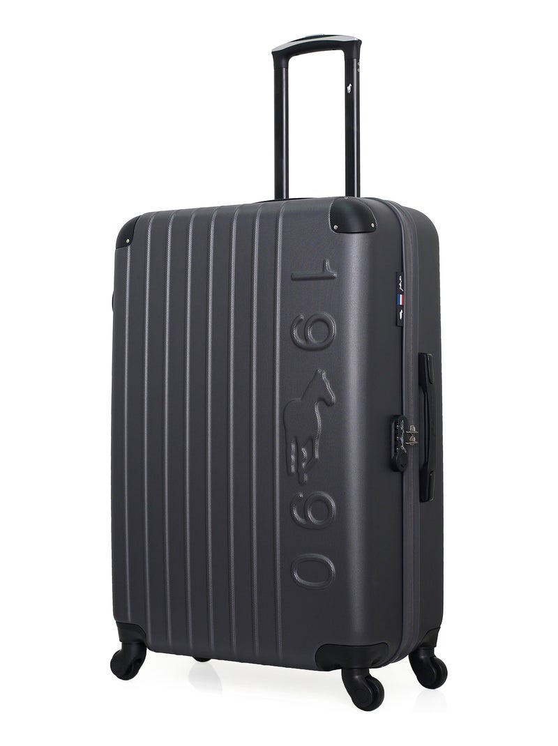 GENTLEMAN FARMER - Valise Grand Format ABS PORTER 4 Roues 75 cm Gris foncé - Kiabi