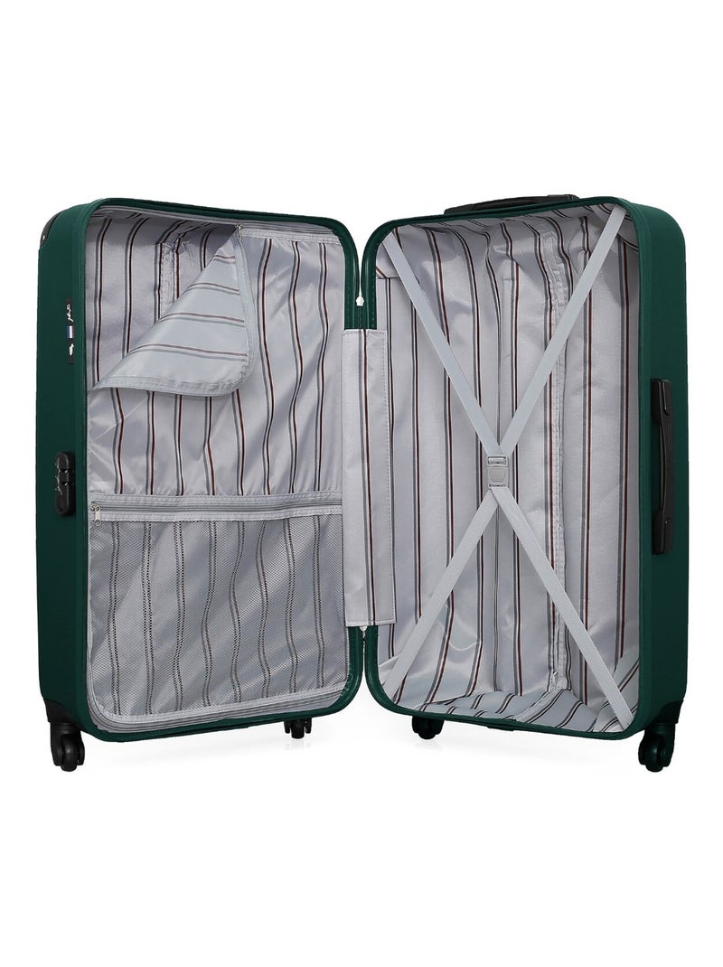 GENTLEMAN FARMER - Valise Grand Format ABS PORTER 4 Roues 75 cm Vert foncé - Kiabi