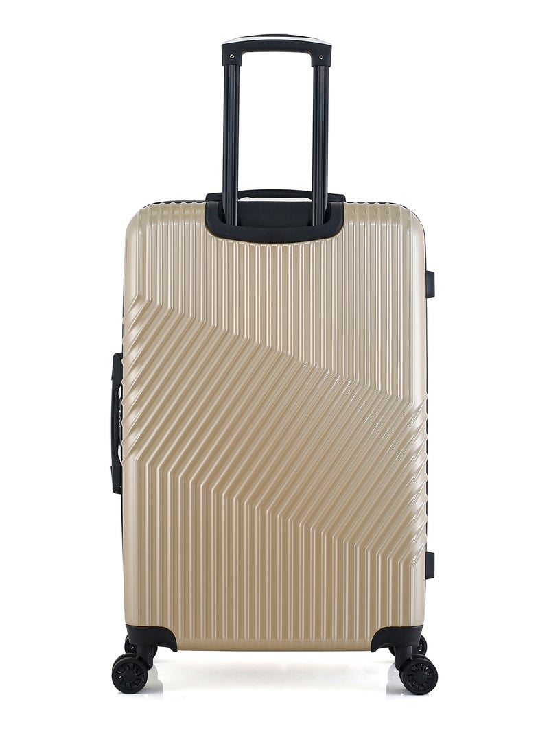 GENTLEMAN FARMER - Valise Grand Format ABS/PC PETER 4 Roues 75 cm Beige - Kiabi