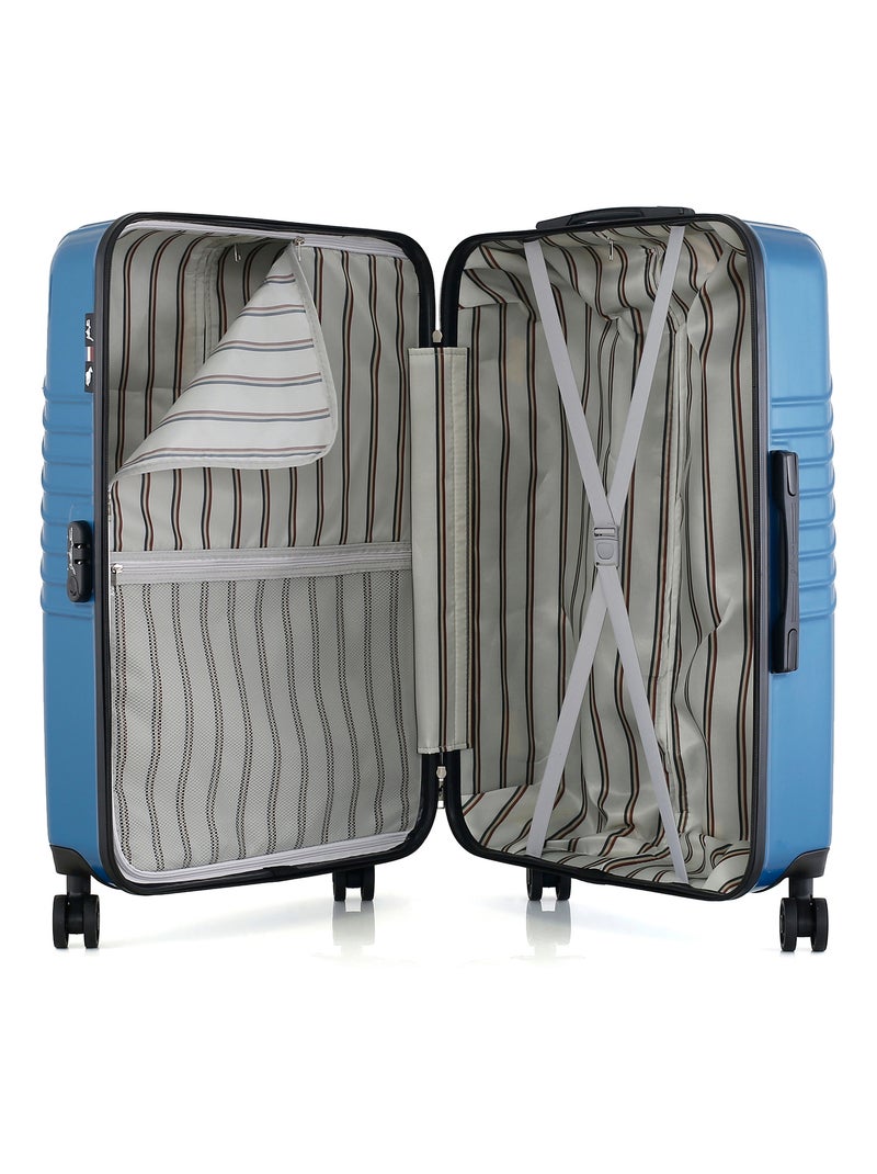 GENTLEMAN FARMER - Valise Grand Format ABS/PC PETER 4 Roues 75 cm Bleu Bleu marine - Kiabi
