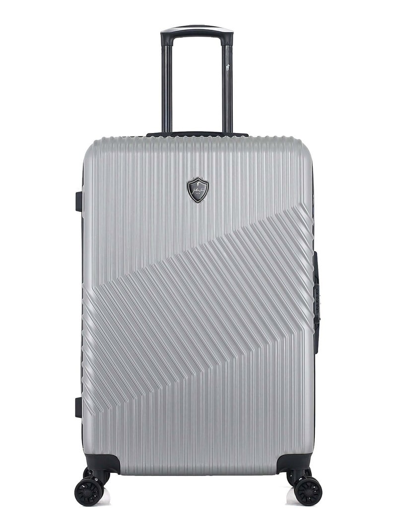 GENTLEMAN FARMER - Valise Grand Format ABS/PC PETER 4 Roues 75 cm Gris - Kiabi