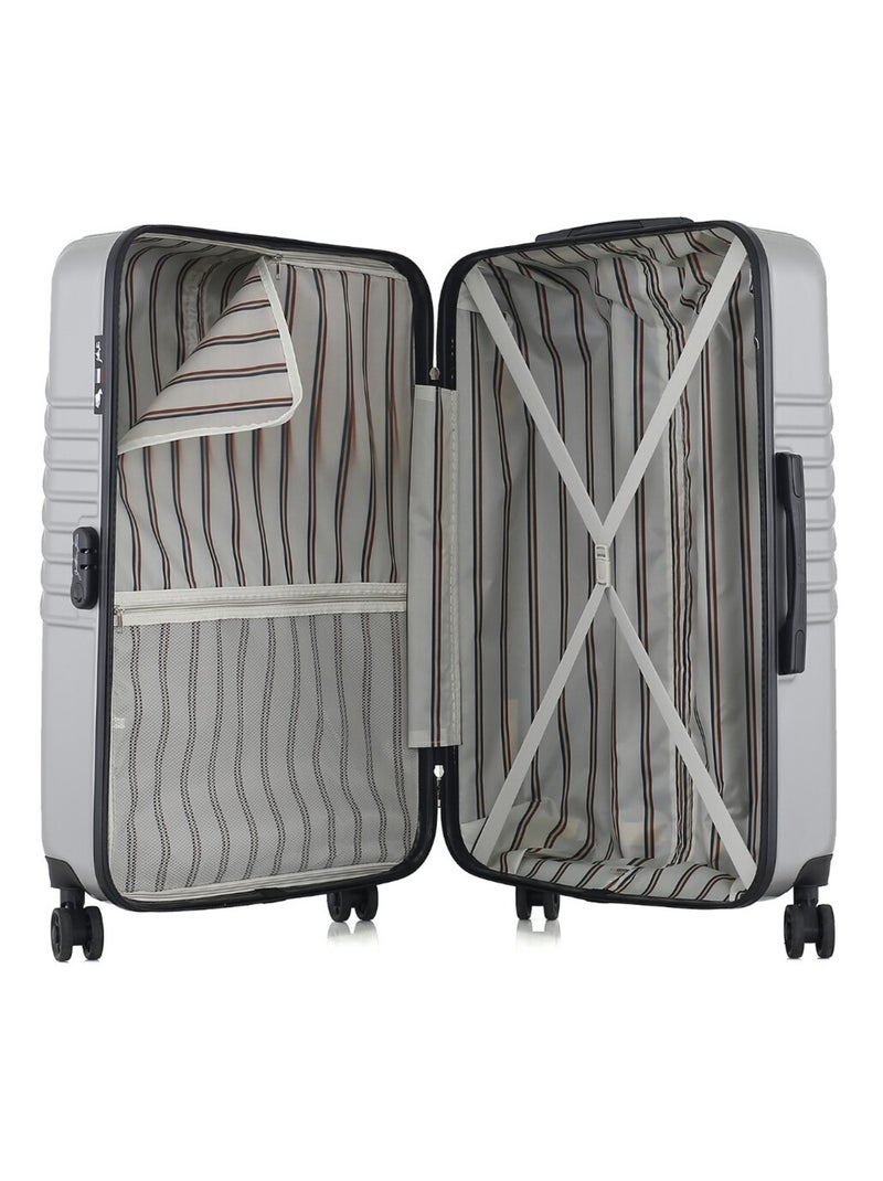 GENTLEMAN FARMER - Valise Grand Format ABS/PC PETER 4 Roues 75 cm Gris - Kiabi