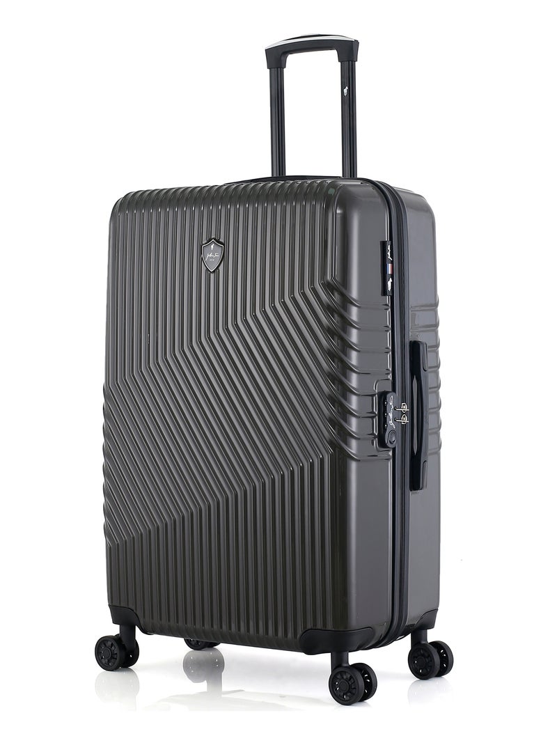 GENTLEMAN FARMER - Valise Grand Format ABS/PC PETER 4 Roues 75 cm Gris foncé - Kiabi