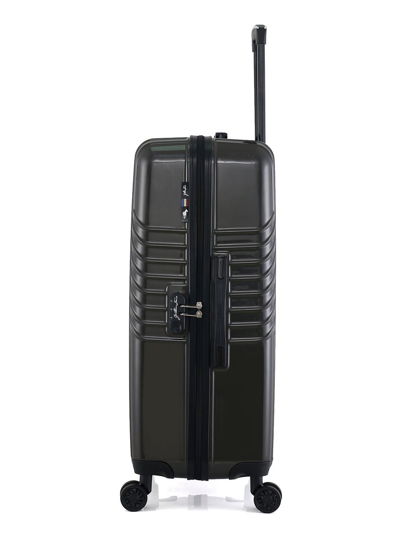 GENTLEMAN FARMER - Valise Grand Format ABS/PC PETER 4 Roues 75 cm Gris foncé - Kiabi