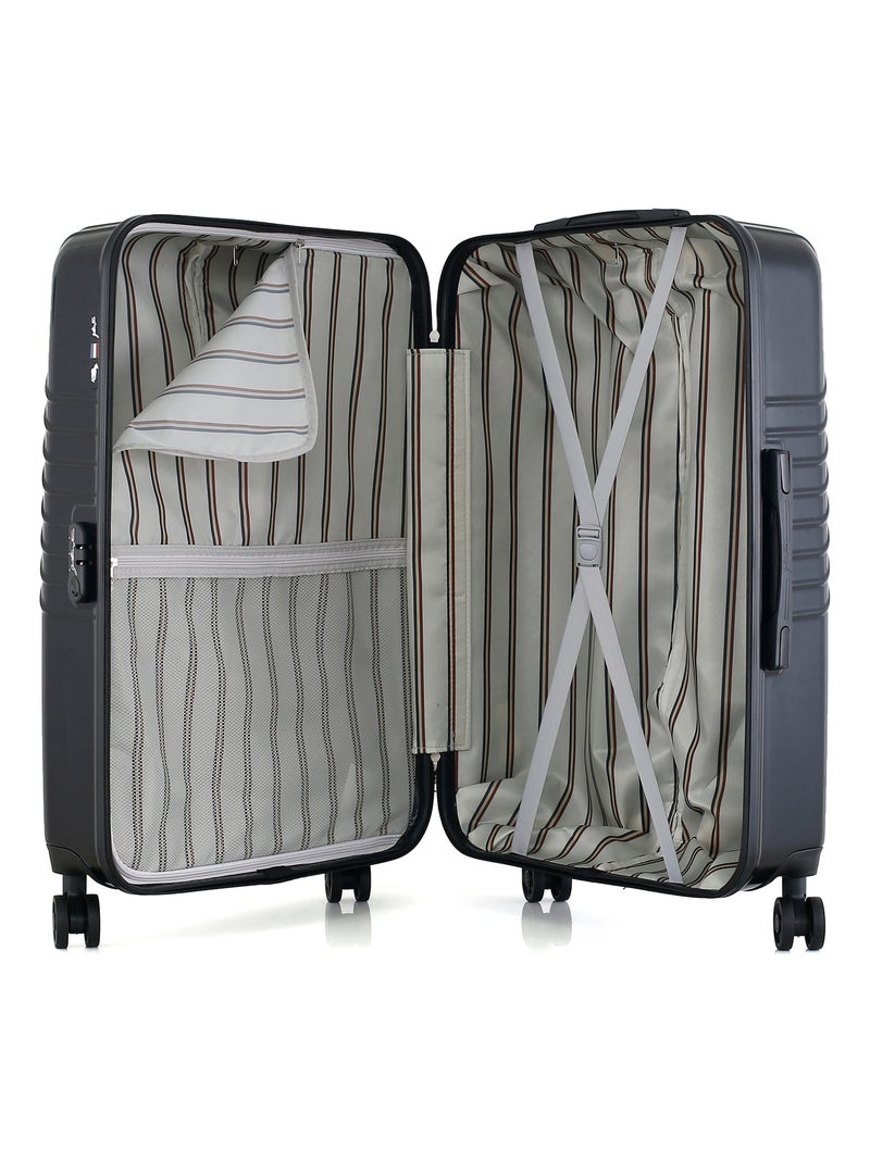 GENTLEMAN FARMER - Valise Grand Format ABS/PC PETER 4 Roues 75 cm Noir - Kiabi