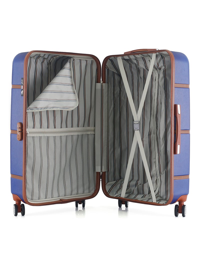 GENTLEMAN FARMER - Valise Grand Format ABS/PC WALTER 4 Roues 75 cm Bleu Bleu marine - Kiabi