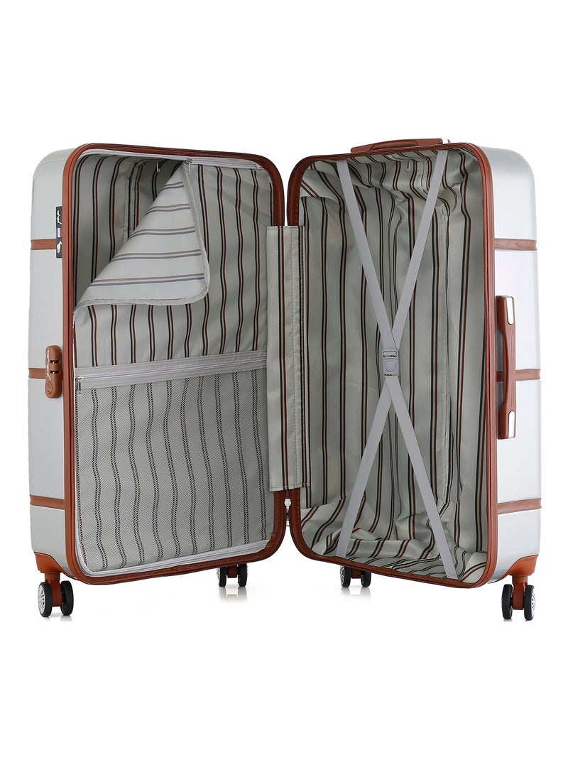 GENTLEMAN FARMER - Valise Grand Format ABS/PC WALTER 4 Roues 75 cm Gris - Kiabi