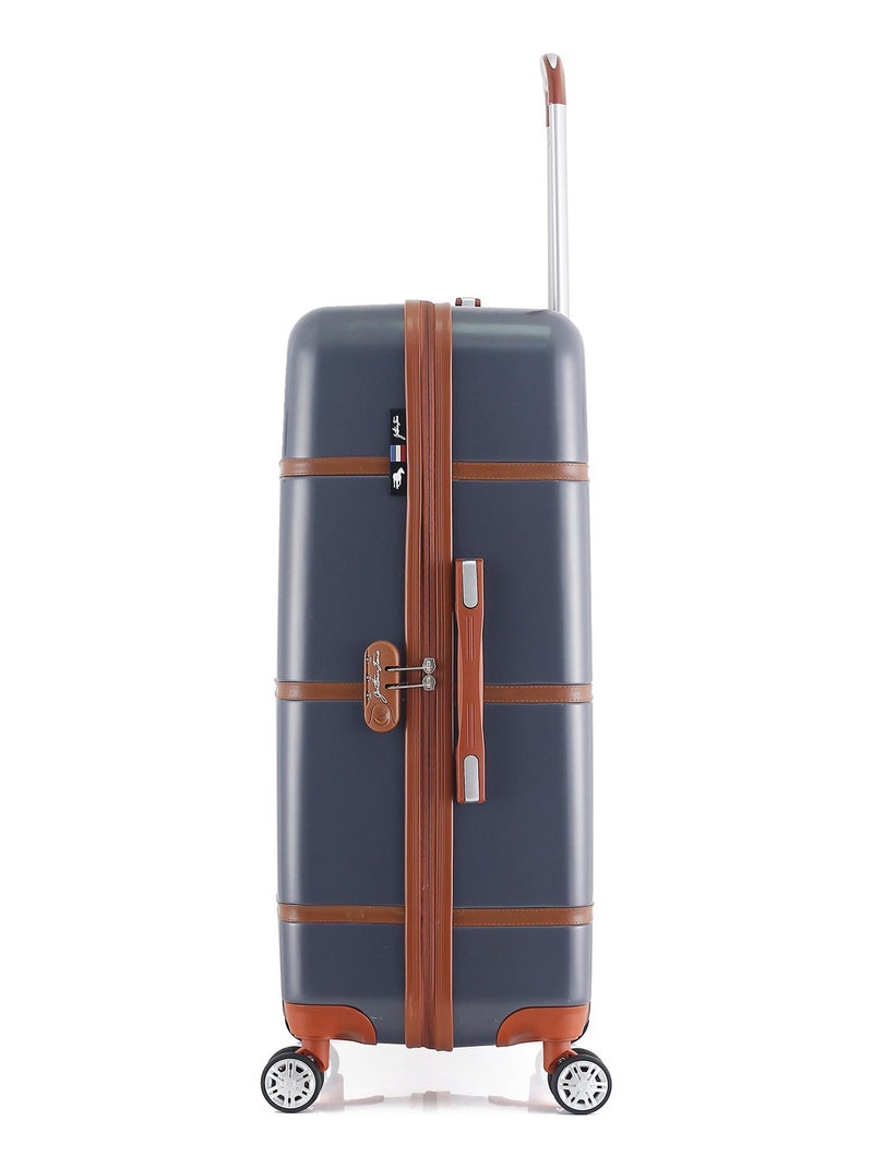 GENTLEMAN FARMER - Valise Grand Format ABS/PC WALTER 4 Roues 75 cm Gris foncé - Kiabi