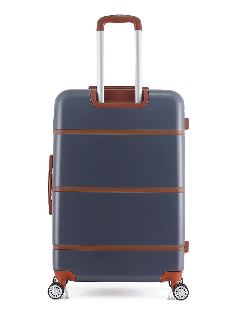 GENTLEMAN FARMER - Valise Grand Format ABS/PC WALTER 4 Roues 75 cm Gris foncé - Kiabi