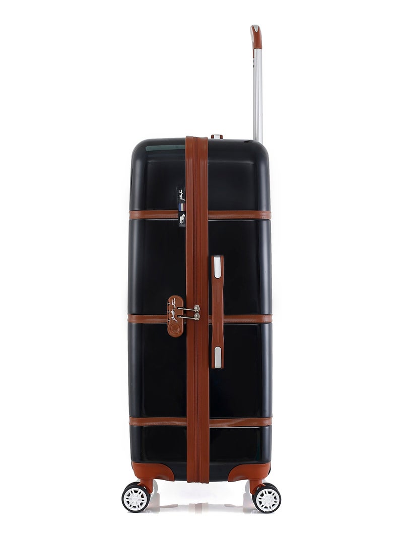 GENTLEMAN FARMER - Valise Grand Format ABS/PC WALTER 4 Roues 75 cm Noir - Kiabi