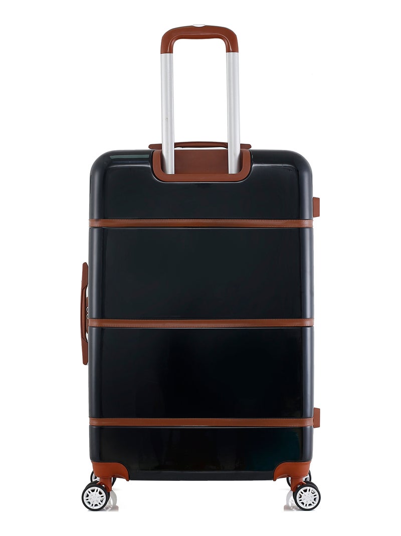 GENTLEMAN FARMER - Valise Grand Format ABS/PC WALTER 4 Roues 75 cm Noir - Kiabi