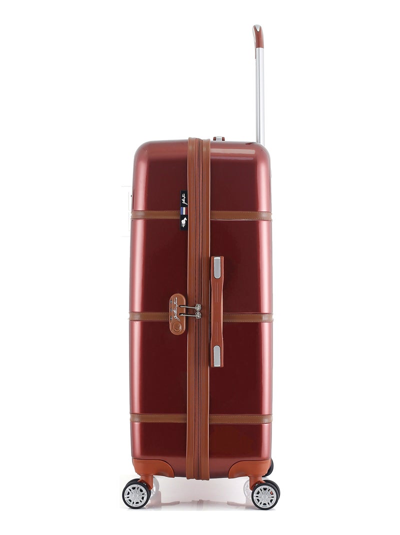 GENTLEMAN FARMER - Valise Grand Format ABS/PC WALTER 4 Roues 75 cm Rouge - Kiabi