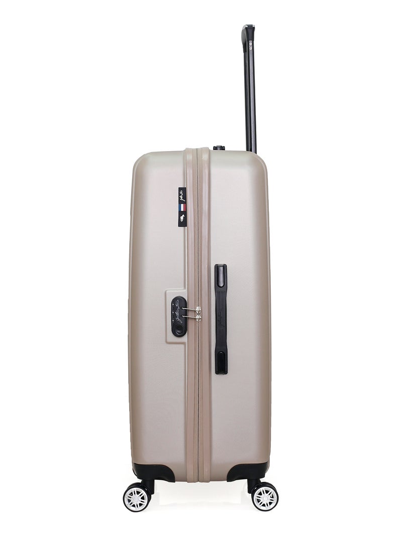 GENTLEMAN FARMER - Valise Grand Format ARCHIE 75 cm 4 Roues Beige - Kiabi