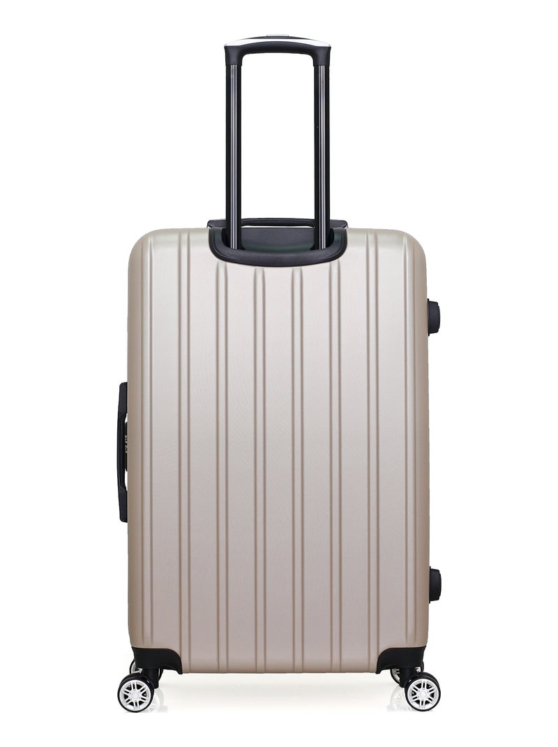 GENTLEMAN FARMER - Valise Grand Format ARCHIE 75 cm 4 Roues Beige - Kiabi