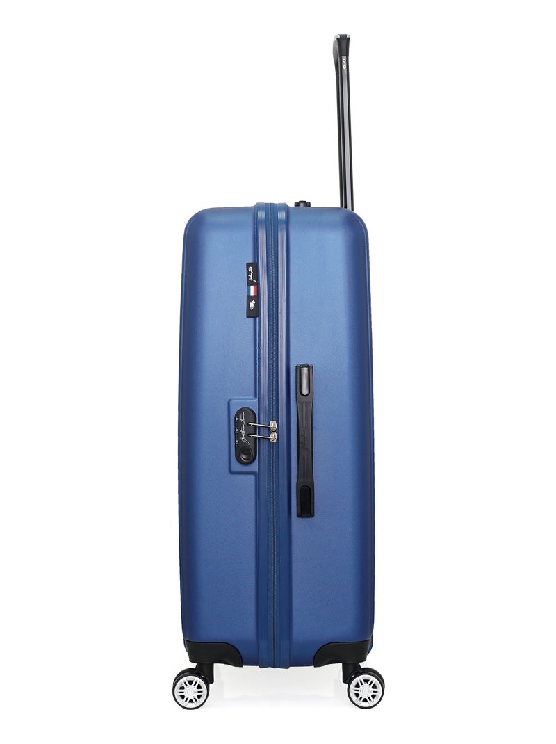 GENTLEMAN FARMER - Valise Grand Format ARCHIE 75 cm 4 Roues Bleu Bleu marine - Kiabi