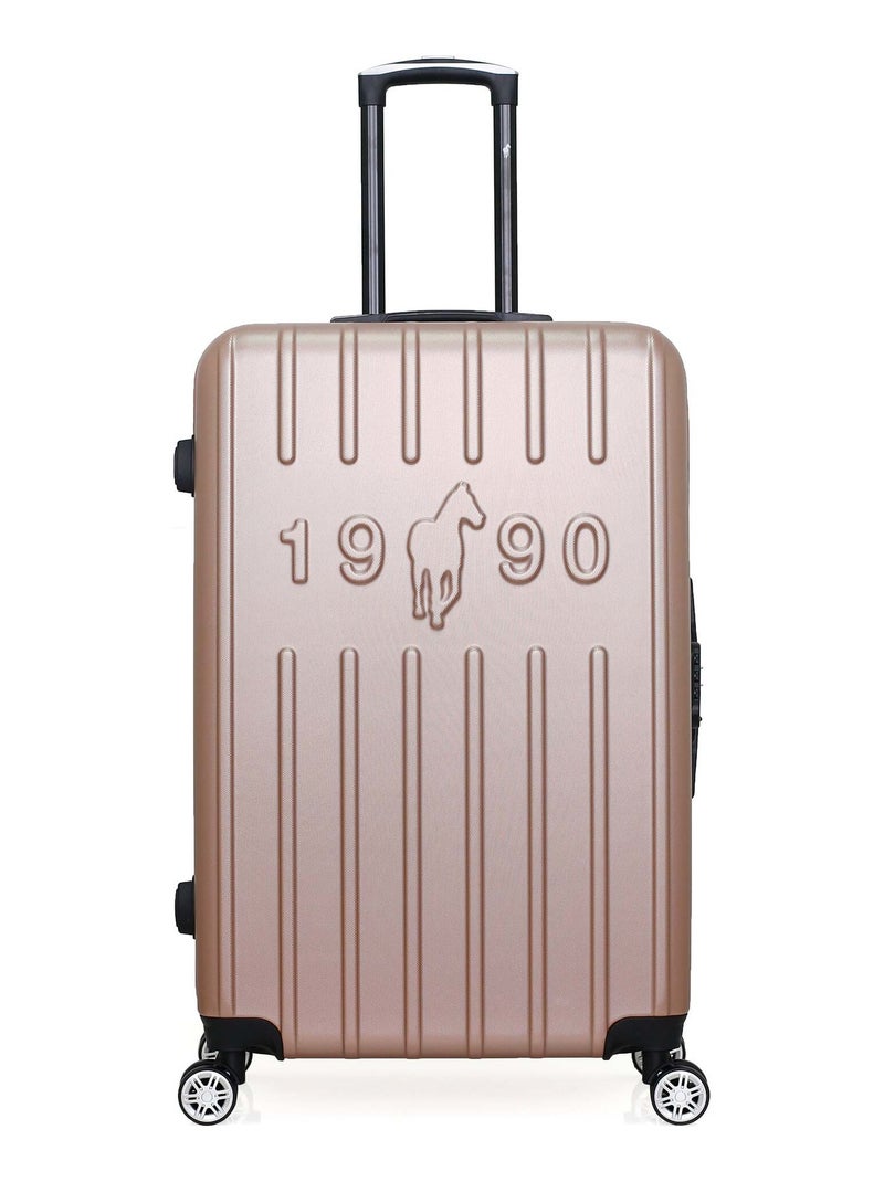 GENTLEMAN FARMER - Valise Grand Format ARCHIE 75 cm 4 Roues Rose clair - Kiabi