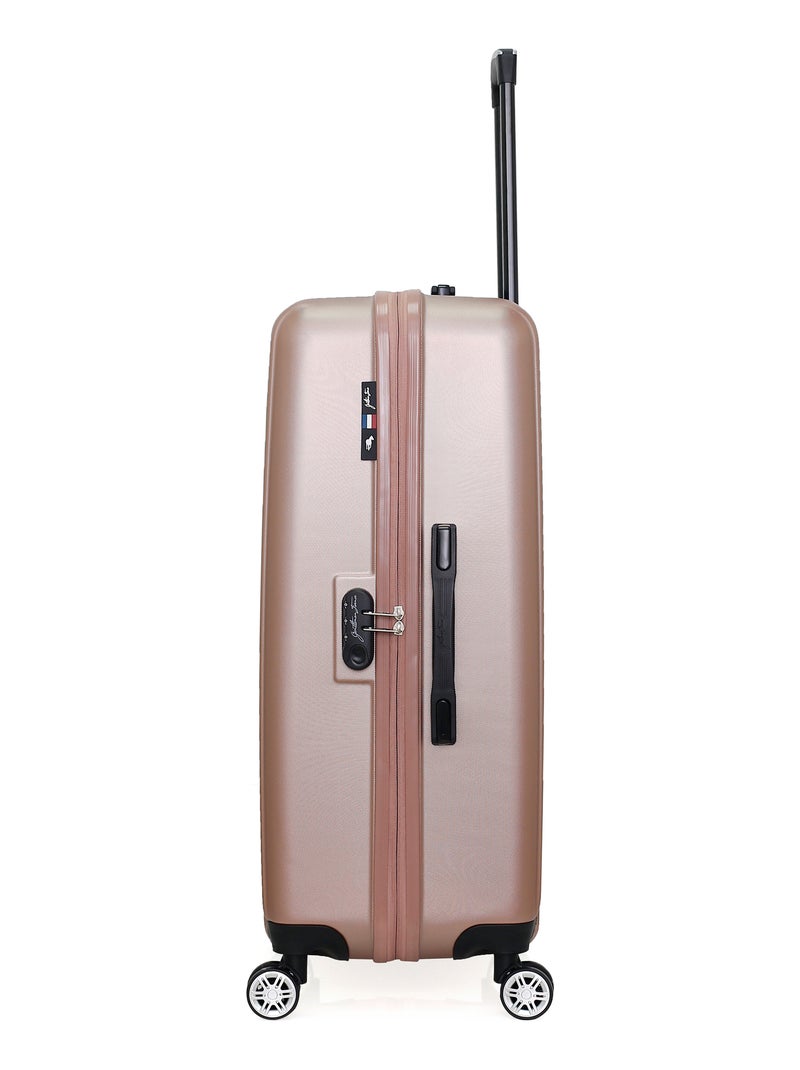 GENTLEMAN FARMER - Valise Grand Format ARCHIE 75 cm 4 Roues Rose Métal - Kiabi