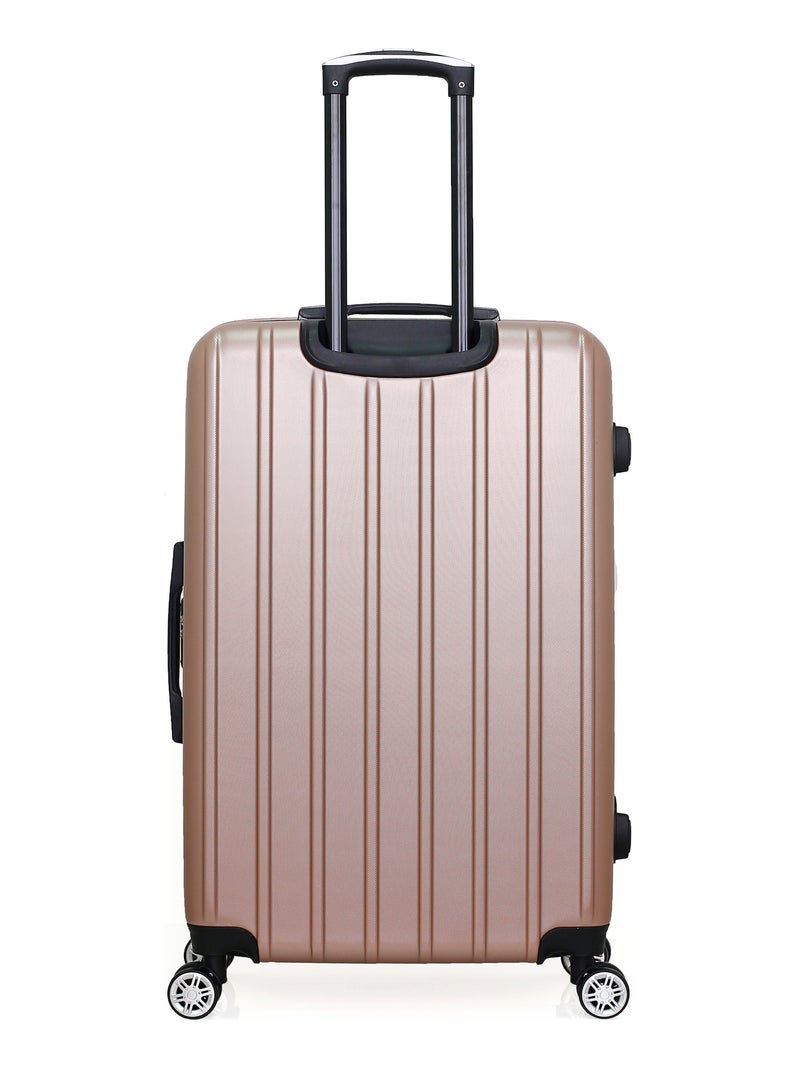 GENTLEMAN FARMER - Valise Grand Format ARCHIE 75 cm 4 Roues Rose Métal - Kiabi