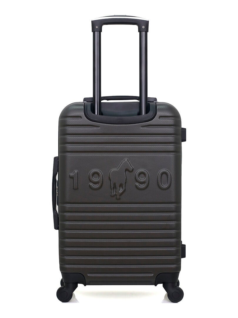 GENTLEMAN FARMER - VALISE WEEKEND ABS FRED-A 4 ROUES 60 CM - Gris fonc?� - Kiabi - 85.99�?�