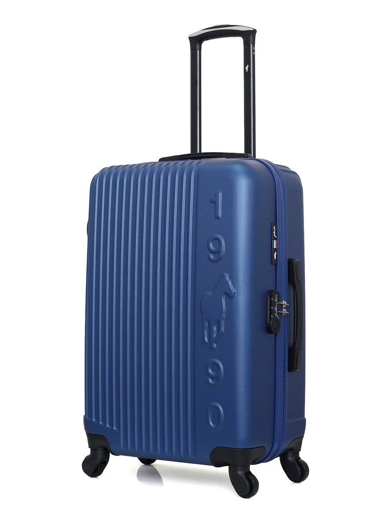 GENTLEMAN FARMER - Valise Weekend ABS LIAM 4 Roues 65 cm Bleu Bleu marine - Kiabi