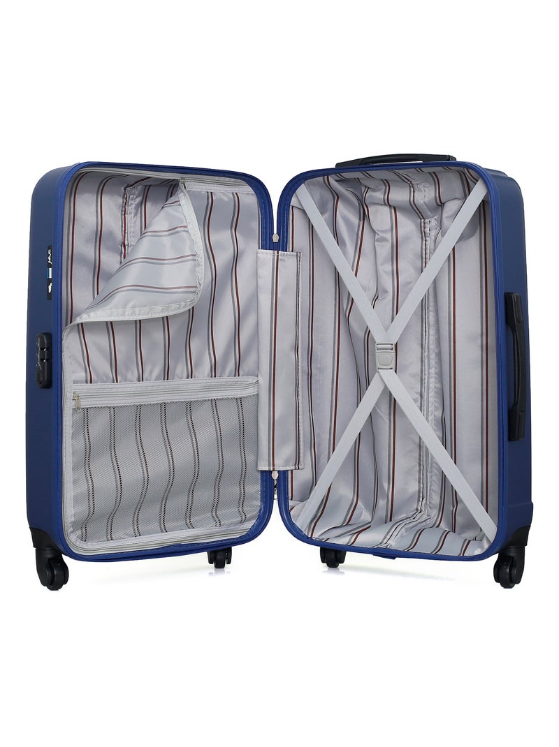 GENTLEMAN FARMER - Valise Weekend ABS LIAM 4 Roues 65 cm Bleu Bleu marine - Kiabi