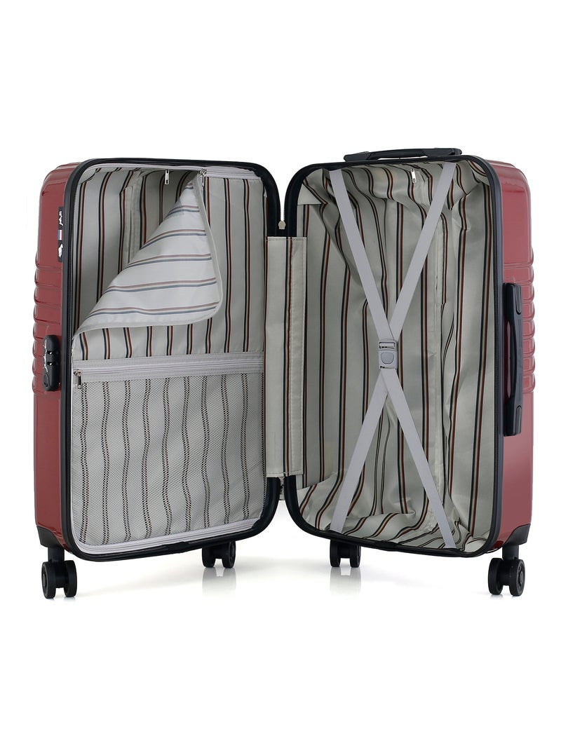 GENTLEMAN FARMER - Valise Weekend ABS/PC PETER 4 Roues 65 cm Bordeaux - Kiabi