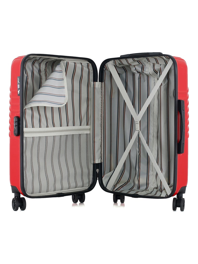 GENTLEMAN FARMER - Valise Weekend ABS/PC PETER 4 Roues 65 cm Rouge - Kiabi