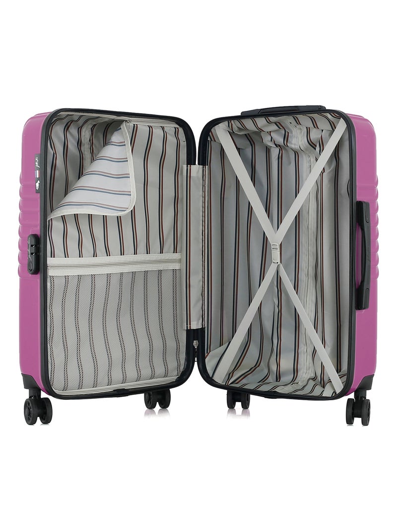 GENTLEMAN FARMER - Valise Weekend ABS/PC PETER 4 Roues 65 cm Violet - Kiabi