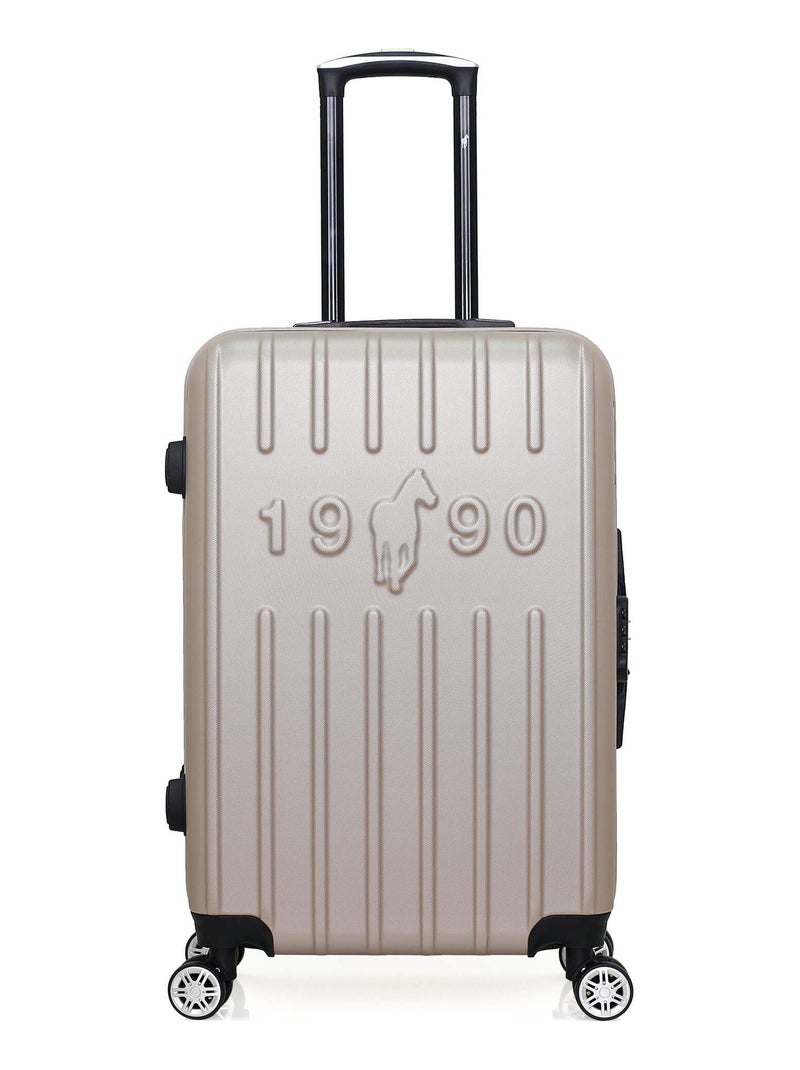 GENTLEMAN FARMER - Valise Weekend ARCHIE 65 cm 4 Roues Beige - Kiabi