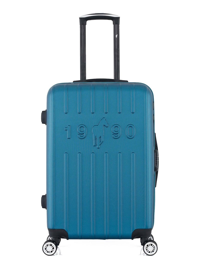 GENTLEMAN FARMER - Valise Weekend ARCHIE 65 cm 4 Roues Bleu canard - Kiabi