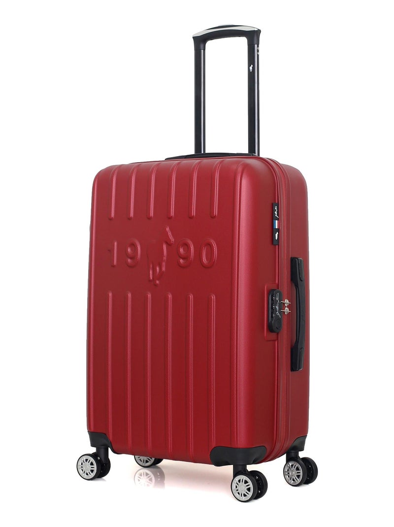 GENTLEMAN FARMER - Valise Weekend ARCHIE 65 cm 4 Roues Bordeaux - Kiabi