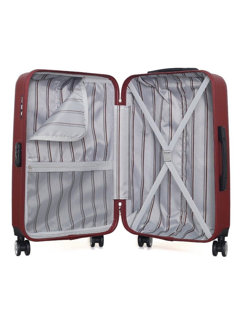 GENTLEMAN FARMER - Valise Weekend ARCHIE 65 cm 4 Roues Bordeaux - Kiabi