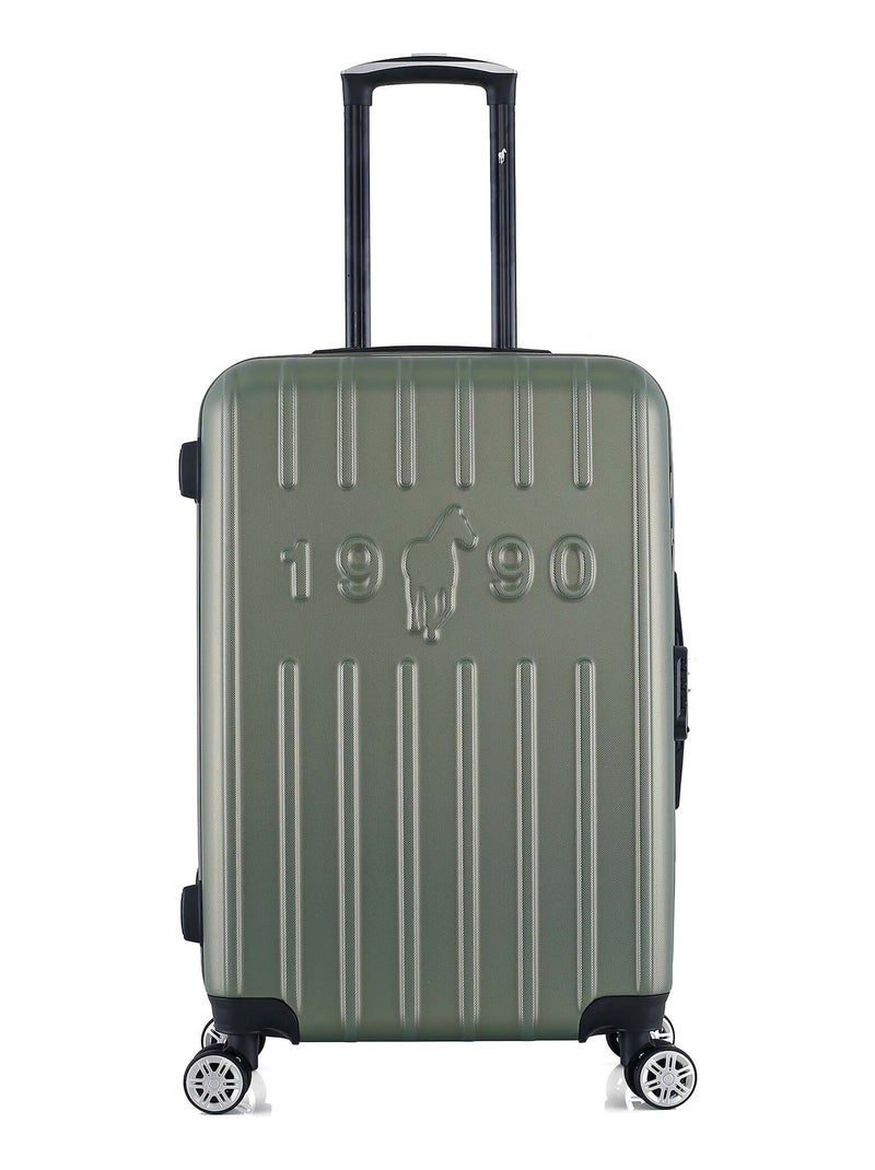 GENTLEMAN FARMER - Valise Weekend ARCHIE 65 cm 4 Roues Vert kaki - Kiabi