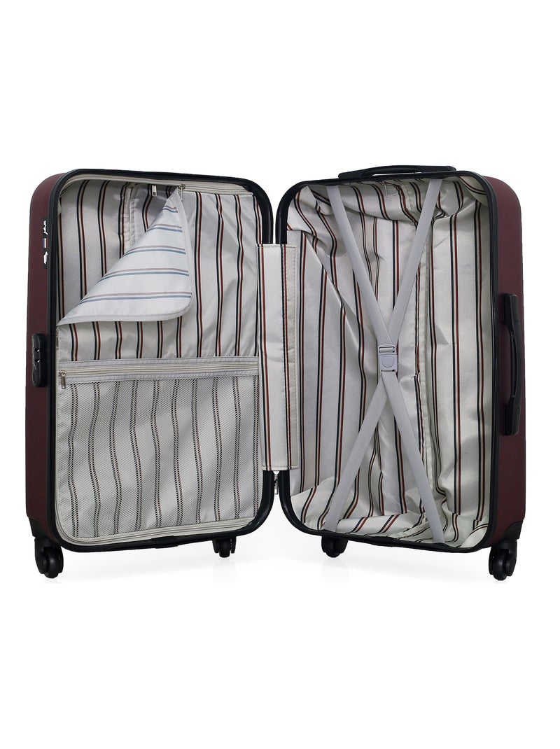 GENTLEMAN FARMER - Valise Weekend DAMON 65 cm 4 Roues Bordeaux - Kiabi