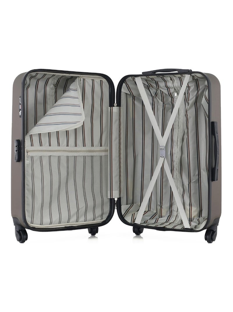 GENTLEMAN FARMER - Valise Weekend DAMON 65 cm 4 Roues Marron - Kiabi